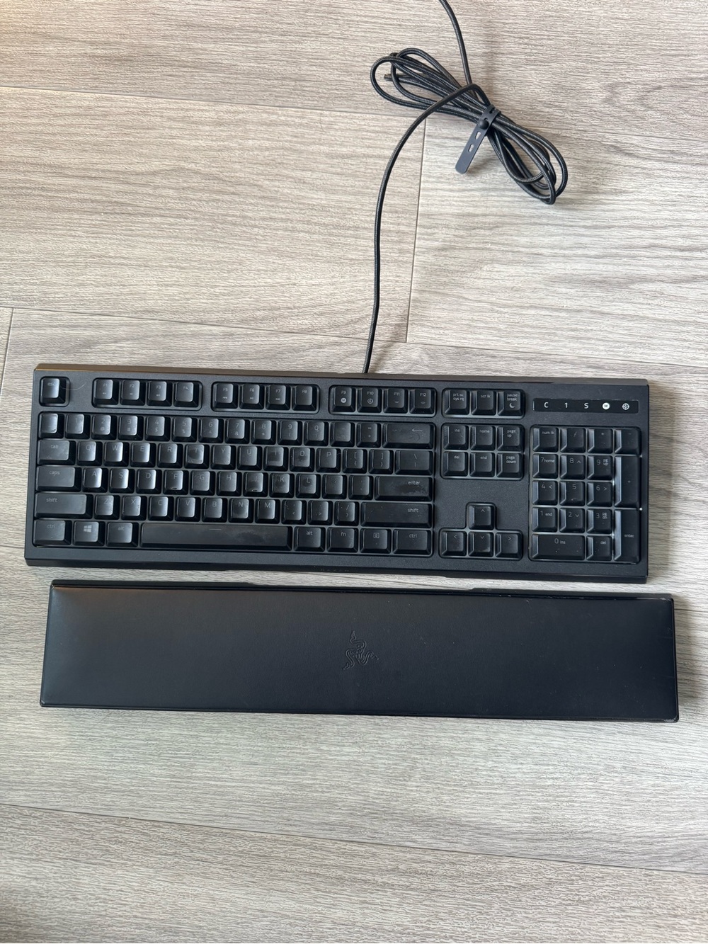 Razed Ornata Chroma Black Wired Mechanical Keyboard with Palm Rest